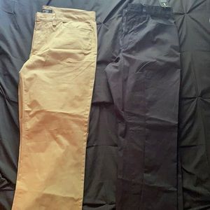 Two Pairs of Dress Pants (34X32) (Brown & Black)